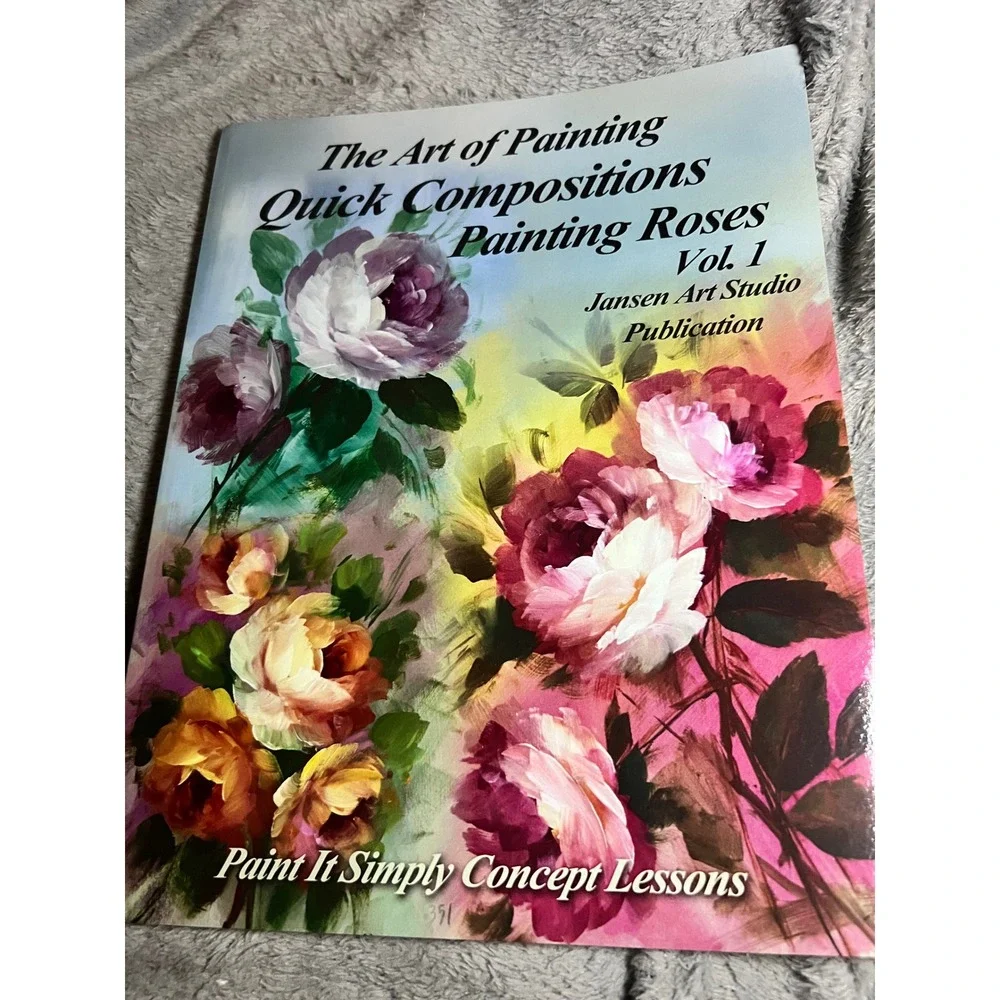 Jansen Painting Floral Roses Scrolls Art Instruction Books Lot of 3 New